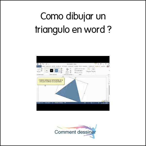 Como dibujar un triangulo en word